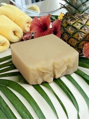 Orchid & Vine Tallow Soap Skin Nutrition 1 bar Pineapple Hibiscus Body & Facial